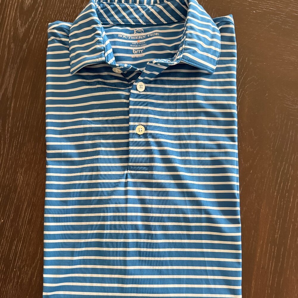 SOUTHERN TIDE | brrrº striped performance golf polo